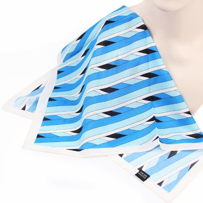 China Printed Men's Handkerchiefs Panuelo Silk Gay Sexy Openwork Hemmed Handkerchief for sale