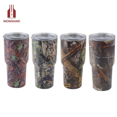 China 30oz Stainless Steel Camouflage Color Tumbler 18/8 Double Wall Stocked Vacuum Insulated for sale