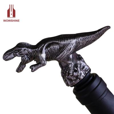 China Viable Dinosaur Wine Zinc Alloy Pourer for sale