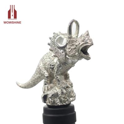 China Viable Dinosaur Wine Zinc Alloy Pourer for sale