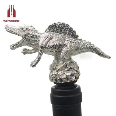 China Viable Dinosaur Wine Zinc Alloy Pourer for sale