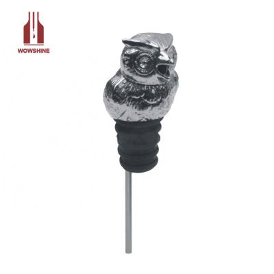 China Viable Bird Head Wine Aerator Zinc Alloy Pourer for sale