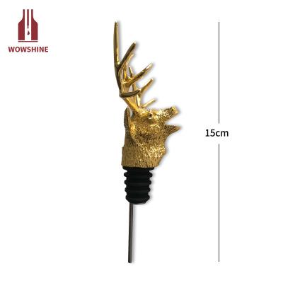 China Widely Used High Quality Sustainable In Custom Olive Oil And Wine Buck Wine Pourer Gold Main Color for sale