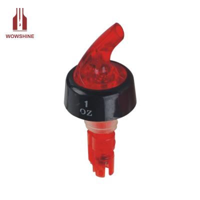 China Sustainable hotselling measuring plastic pourer of red wine for sale