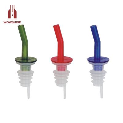 China Sustainable Cheap Plastic Wine Pourer Multi Colors Red / Green / Blue for sale