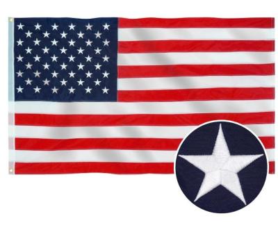 China Vibrant Color USA | 8x12 ft 420D American flag polyester for sale