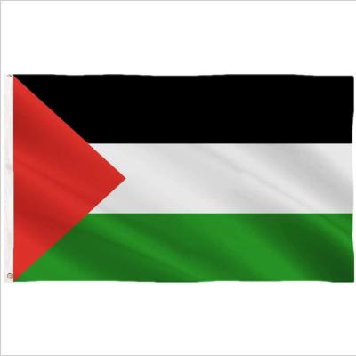 China FLYING 90*150 cm 3x5 ft Palestinian Palestine Flag 100D Polyester Custom Printing Flag for sale