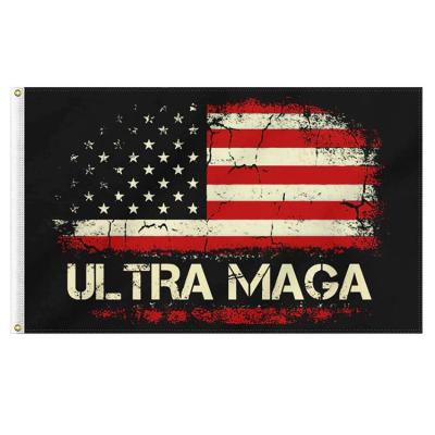 China Decorarion Fast Delivery 100% Polyester Digital Printing Make America Great Again 2024 Trump Flags 3x5 Ultra MAGA Flag for sale