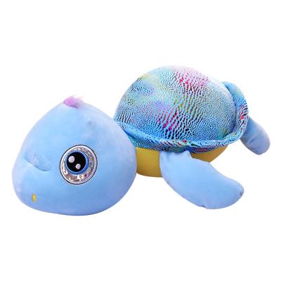 China Creative cute colorful sequined turtle doll doll plush toy sleeping pillow doll birthday gift for sale