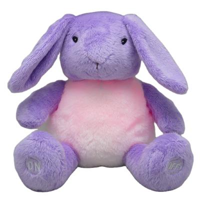 China Bedtime Plush Toys Rabbit Night Lights Inflate For Baby Sleep Rabbit Soft Toy for sale