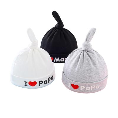 China Soft Newborn Infant Hat 0-3 Months Newborn Baby Boys And Girls Cotton Hats for sale