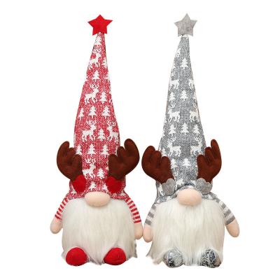 China Faceless Santa Claus Glowing Gift Antlers Rudolph Plush Doll Faceless Doll Ornaments Children's Christmas Gifts for sale