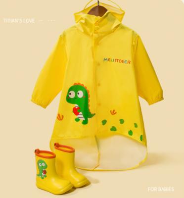 China Custom Cute Teen Store Cartoon Kids Rain Coat Poncho Rain Coat Waterproof Reusable Shoes Anti-Shrink Custom For Kids for sale