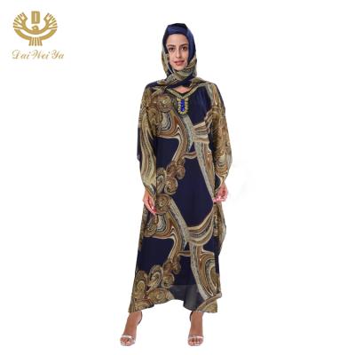 China Hot Selling 2020 New Design Long Silk Robe In Abaya Running Dress Boubou African Casual Kaftan Dresses for sale