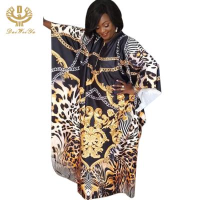 China Kaftan 2020 African new abaya Maroc silk boubou long dress kaftan printing clothing for African ladies for sale