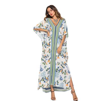 China Indian Anti-wrinkle Swimwear Cover Up Casual Women Beach Abaya Bikini Cover Up for sale