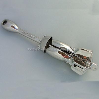 China Boat Mooring Hot Sale Marine Stainless Steel 316 Polished Umbrella Anchor 2.5kg for sale