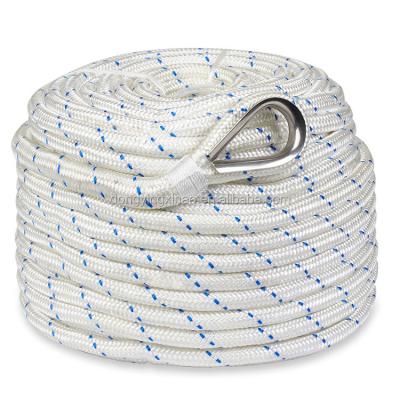 China wire rope & braided hardware boat anchor rigging rope with nylon thimble for sale