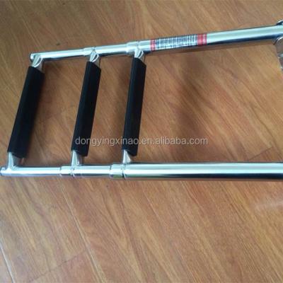 China AISI 316/304 stainless steel steel telescopic ladder for yacht for sale