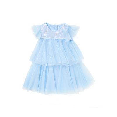 China Wholesale Washable Summer Bridesmaids Tulle Cake Sequin Dress For Little Girls 2-8 Years Old for sale