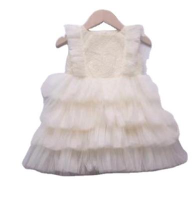 China 2023 New Design Anti-wrinkle Customize Cake Dress Sleeveless Layers Tulle Zipper Invisible O-Neck In Summer for sale