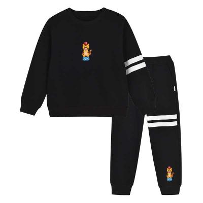 China 100% Blank Autumn Casual Wholesale Cotton Pullover Sweatshirts Kids Boys Casual Clothes Sets for sale