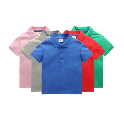 China Wholesale High Quality Breathable Patch Embroidery Cotton Custom Made Polo Shirt For Kids Boys In Summer for sale