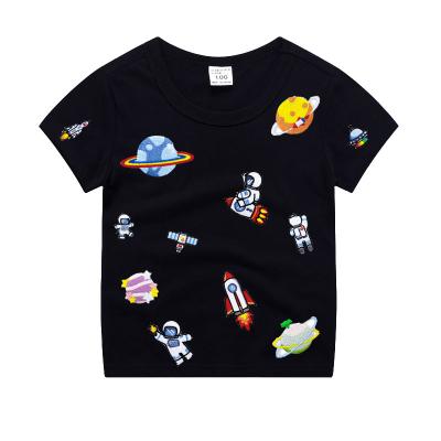 China Girls Boys Kids Blank Gift Plain Cartoon Breathable Custom Cotton Casual Patchwork 100% T-shirt For Summer for sale