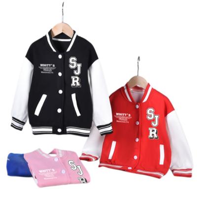 China High Quality Breathable Kids Printing Baseball Boys Bomber Jacket Varsity Jacket For Spring And Autumn for sale