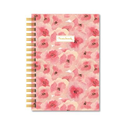 China Stationary A5 A6 B5 A4 Hardcover Offset Diary Journal Paper Printing Spiral Binding Custom Notebook For School for sale