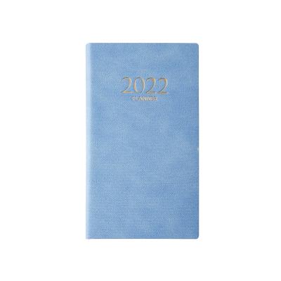 China Faucet/Foil Stamping 2022 A6 Student Business PU English Leather Rubber Band Thickened Notebook for sale