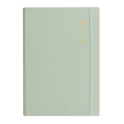 China Hot Selling Retro Hardcover Book Foil Stamping Notebook A5 Single Leaf Business Office PU Leather Diary for sale