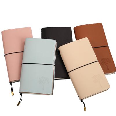 China Mini Vintage Retro PU Notebook Softcover Journal For Students Office Custom Replaceable Interior for sale