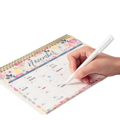 China SCH Status Table Calendar New Trend Design Flower Circle Colorful High Value Desk Calendar for sale