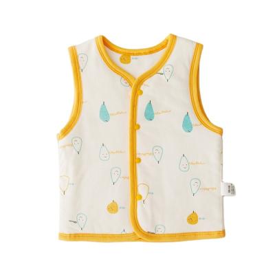 China Keli Bear Children Cute Wholesale Cotton Casual Vest Printed 100% Baby Clothes Newborn Baby Rompers Vest Infant Girls Vest for sale