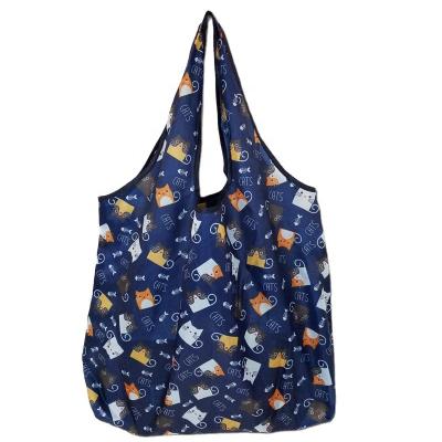 China Ulikeke Eco Promotional Cheap Customized Foldable Laminated Fabric Folding Tote Reusable Shopping Bag for sale