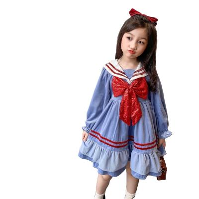 China 2021 Viable Girl Lolita Princess Dress New Korean Chic Little Girl Dress Baby Skirt for sale