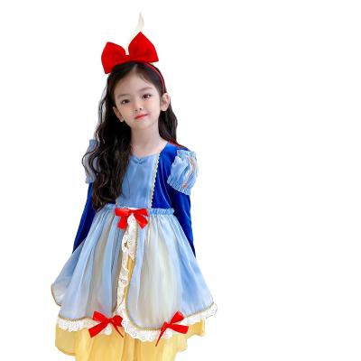 China Viable 2021 new autumn children's princess dress up girl's snow dress Halloween chic dress for sale