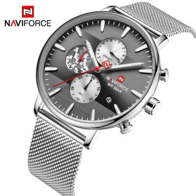 China SB Full Men's Naviforce 9169 Calendar Watch Top Brand Quartz Calendar Business Men's Slim 3ATM Waterproof Watch for sale