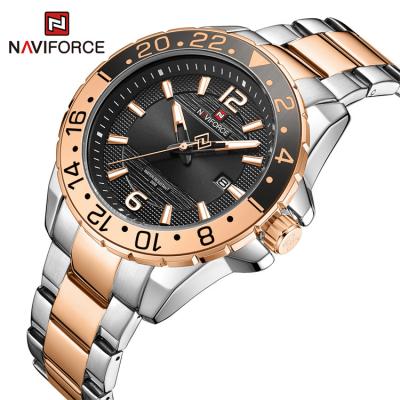 China Naviforce NF9192 SRGB Full Brand Luxury Men's Waterproof Calendar Relogio Stainless Steel Quartz Watch for sale