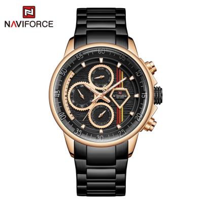 China Brand Full Luxury Military Sports NAVIFORCE 9184 RGB Big Dial Watches Men Shape Casual Multifunctional Waterproof Stainless Steel for sale