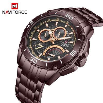 China NAVIFORCE 9183 CECE Hot Full Calendar Style Sport Watches For Men Fashion Casual Multifunction Waterproof Stainless Steel No Buttons Watch for sale