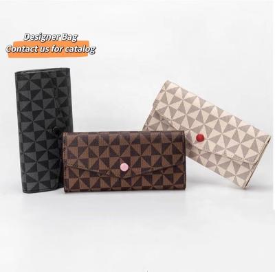 China Fashion Designer Wallet Famous Brands Luxury Ladies Long Purse Female PU Leather Card Holder Clutch Wallet Bag For Women for sale