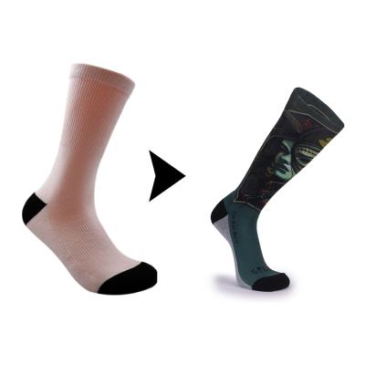 China Funny 360 Digital QUICK DRY Athletic Sports Sublimation Printing Sport Hosiery Printed Sporty Calcetines 3D Hosiery Hosiery Hosiery Women Men for sale