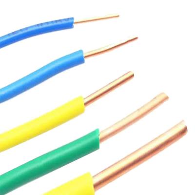 China Construction Wholesale Copper Conductor High Quality Solid Core PVC Insulated Electrical Cables For House Wiring for sale