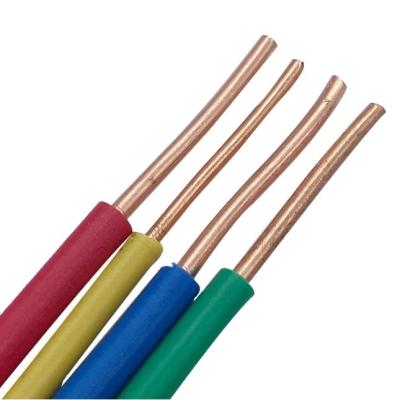 China Construction Cooper Cable Single Core PVC Insulated Electricity Wires Cable for sale