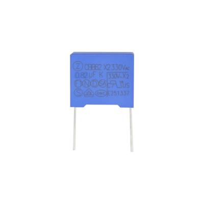 China Capacitive Divider Power Supply Film Capacitor CBB62 X2 0.82uF K 330VAC for sale