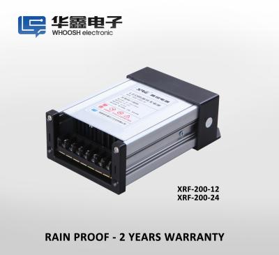 China IP62 fuente de alimentación de iluminación al aire libre del modo de la transferencia de los transformadores 12V 200W 16.7A en venta