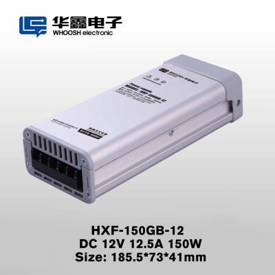 China Fuente de alimentación de la muestra del conductor DC12V LED del vatio LED del CCC 12.5A 150 del CE en venta