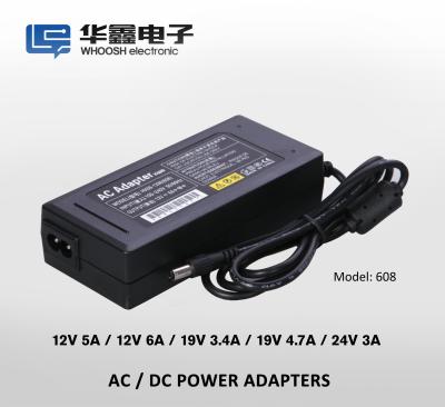 China 2 adaptador universal de la C.C. de los pernos 72W 6A 12V para las luces de tira del LED en venta